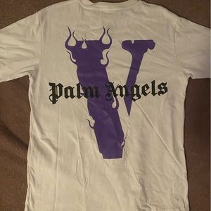 COPY - Vlone X Palm Angels purple tee